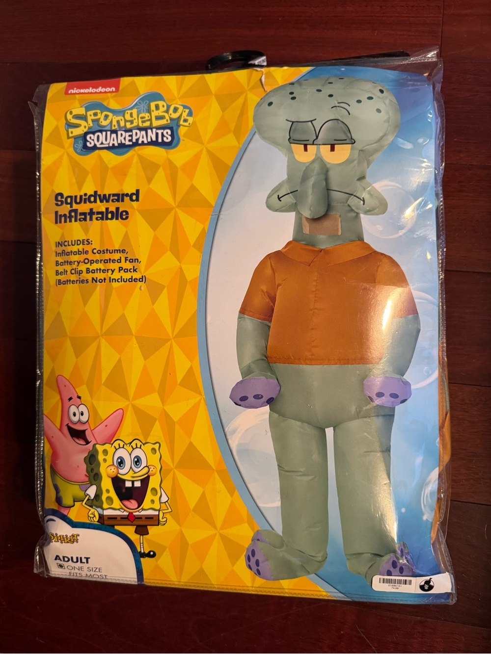 Nickelodeon SpongeBob Squidward Inflatable Costume - Gray & Orange